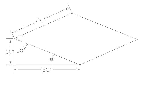 Compass Health Alex Orthopedic Bed Wedge, Blue Cover
