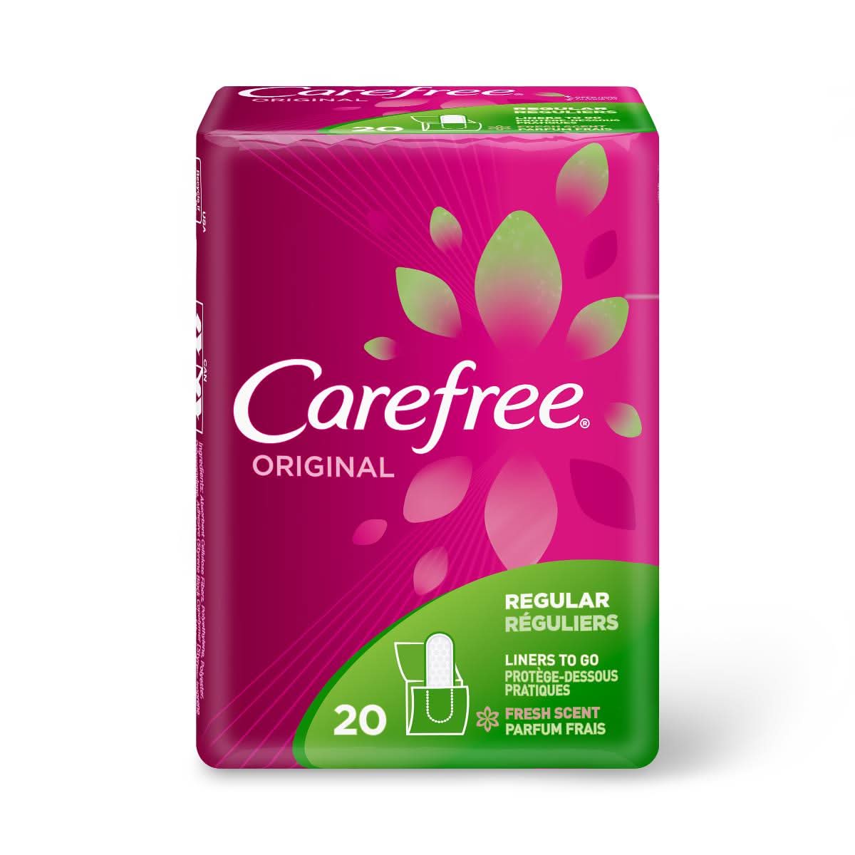 Medline Carefree Scented Pantiliners with Baking Soda
