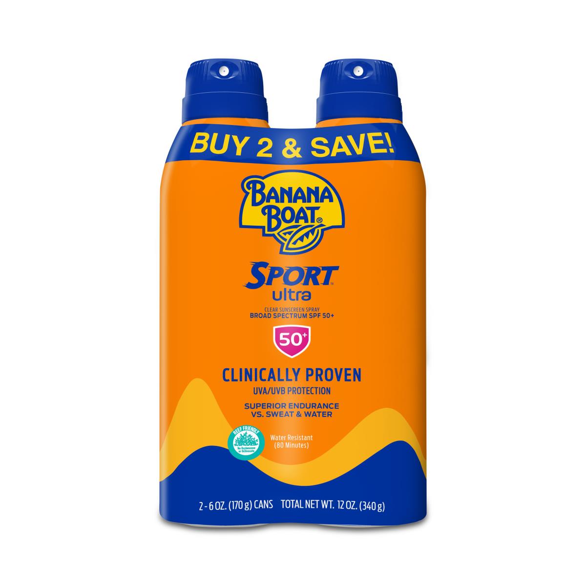 Medline Banana Boat Sport Ultra Clear Sunscreen Spray