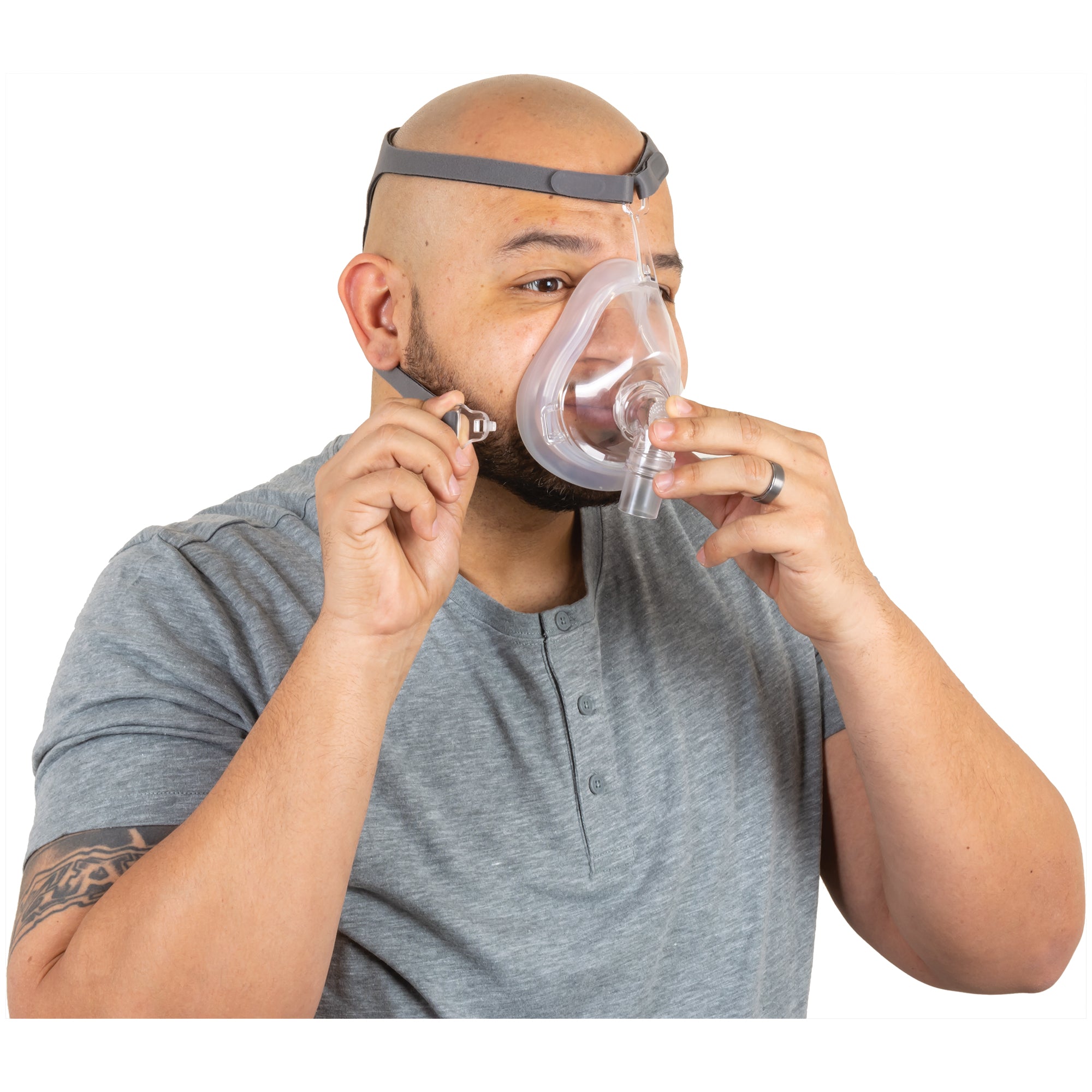 Compass Health DreamEasy 2 Full Face CPAP Mask with Headgear, Medium
