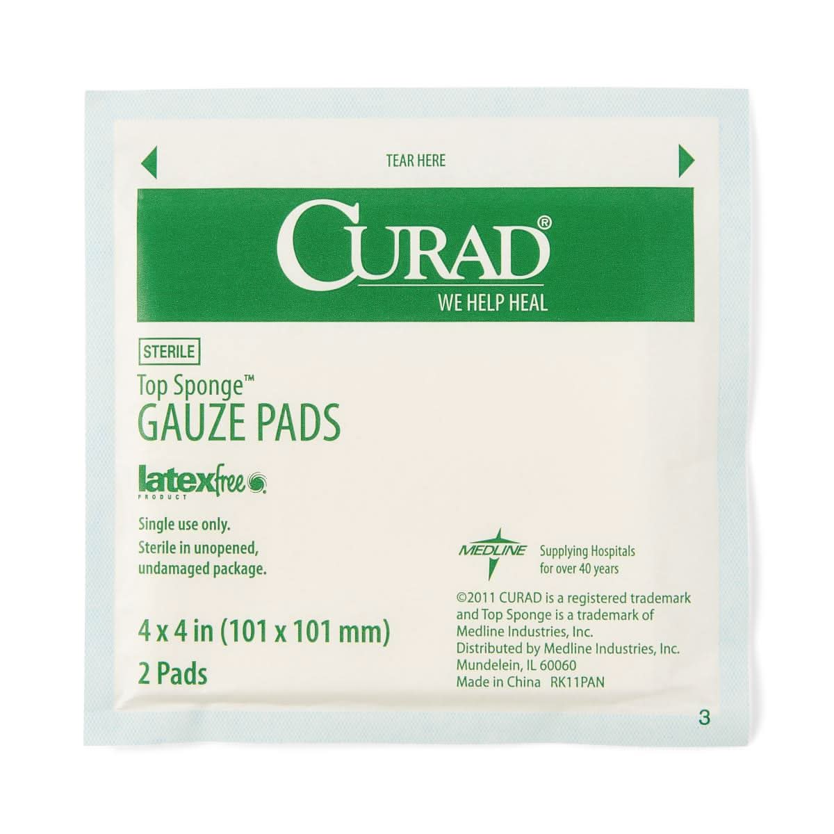 Medline CURAD Sterile Post-Op Top Sponge