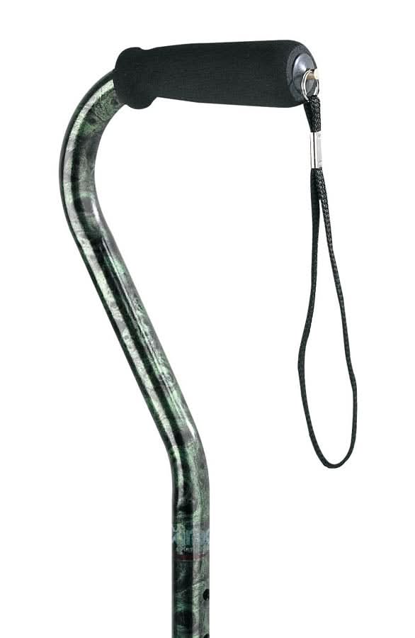 Compass Health Carex Designer Offset Cane - Green