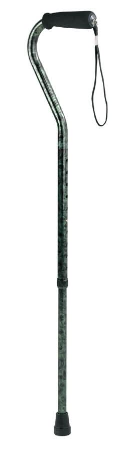 Compass Health Carex Designer Offset Cane - Green