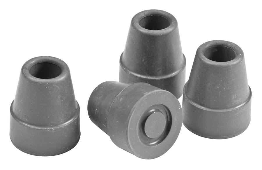 Compass Health Carex Gray Cane Tips - 5/8" 4-pack