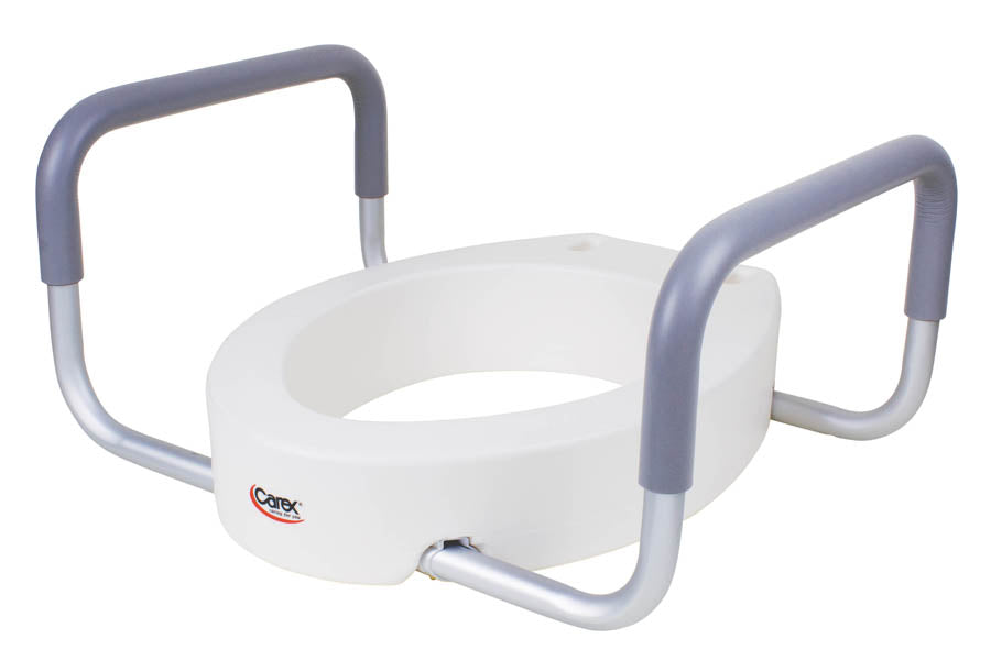 Compass Health Carex Toilet Seat Elevator with Handles - Elongated