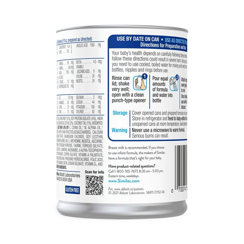 Medline Similac Soy Advanced Isomil Liquid Infant Formula