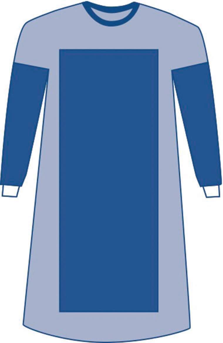 Medline Sterile Poly-Reinforced Extra-Long Eclipse Gowns
