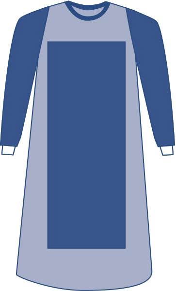 Medline Non Sterile Poly Reinforced Eclipse Gown