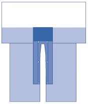 Medline CVMax Split Surgical Drape with Clear Anesthesia Screen