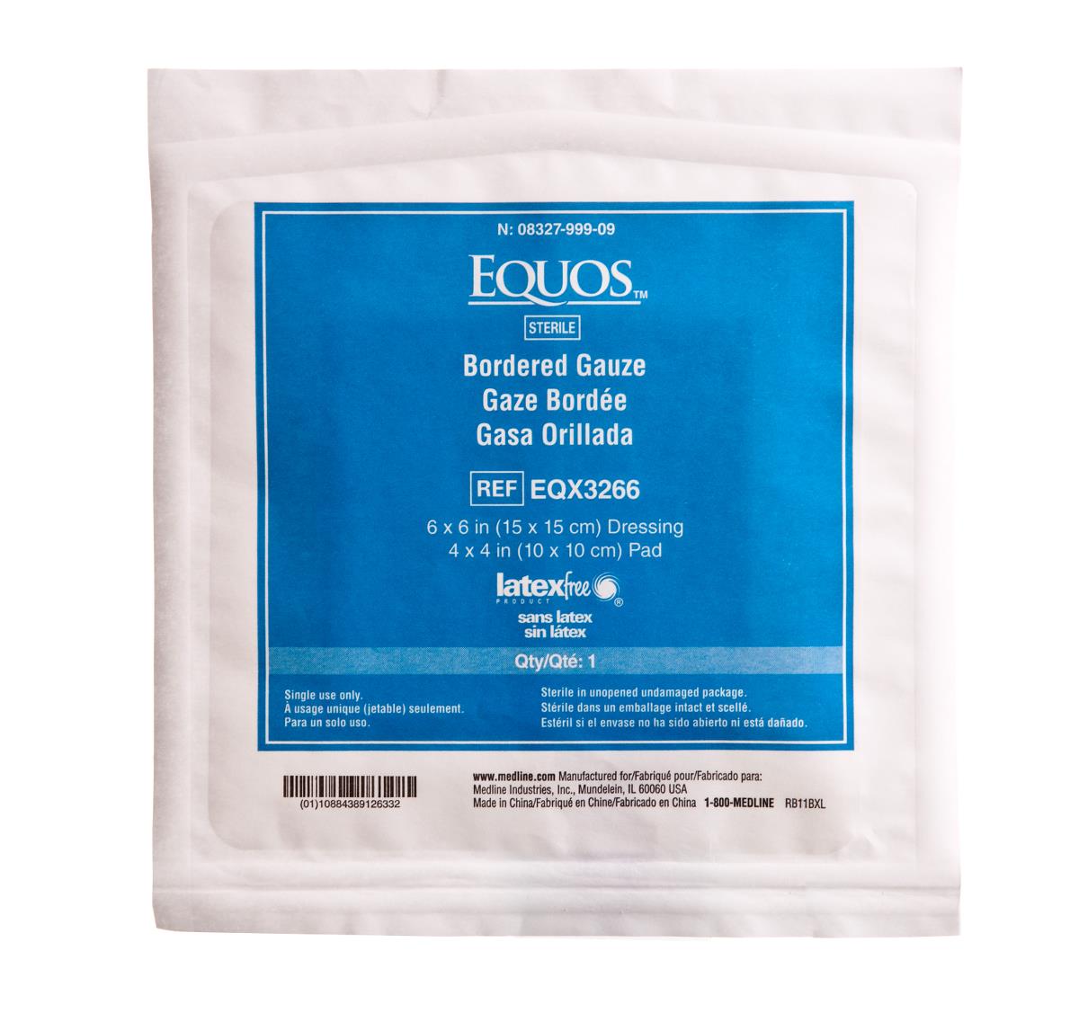 Medline Eqous Sterile Bordered Gauze