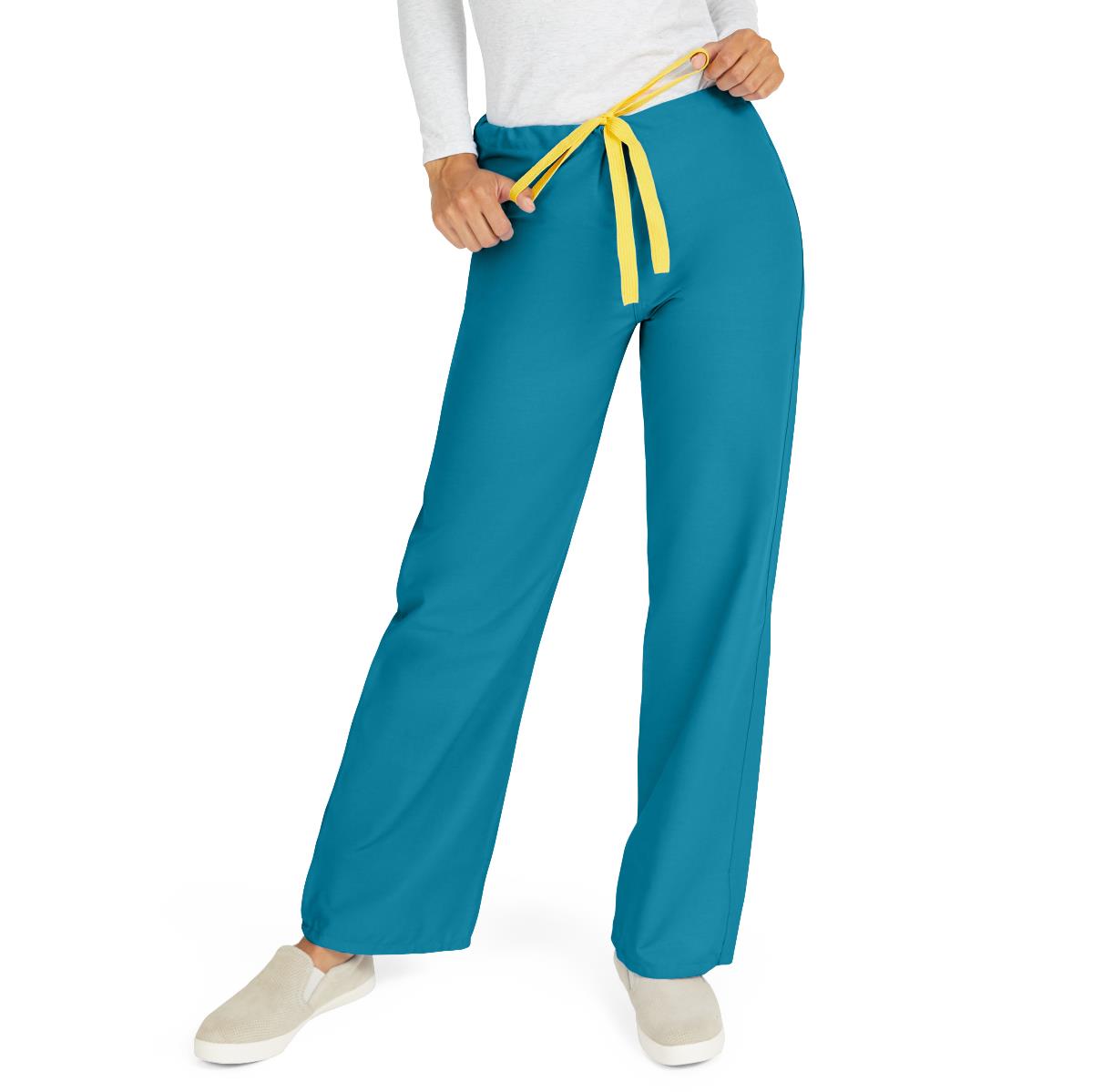 Medline AngelStat Style 600 Unisex Reversible Scrub Pants with Color Coding