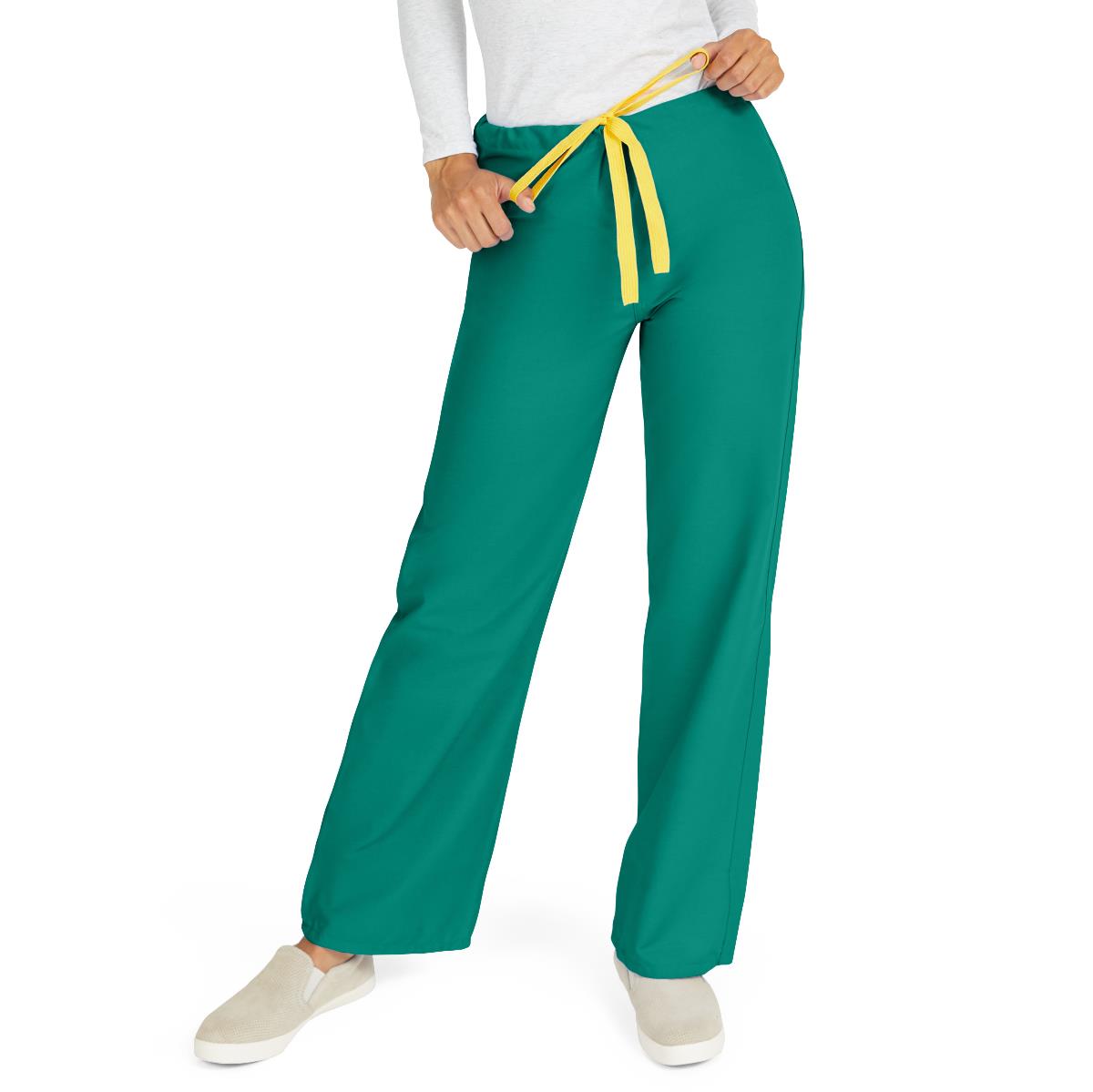 Medline AngelStat Scrub Pants with Angelica Color Coding - Emerald (Style 600)