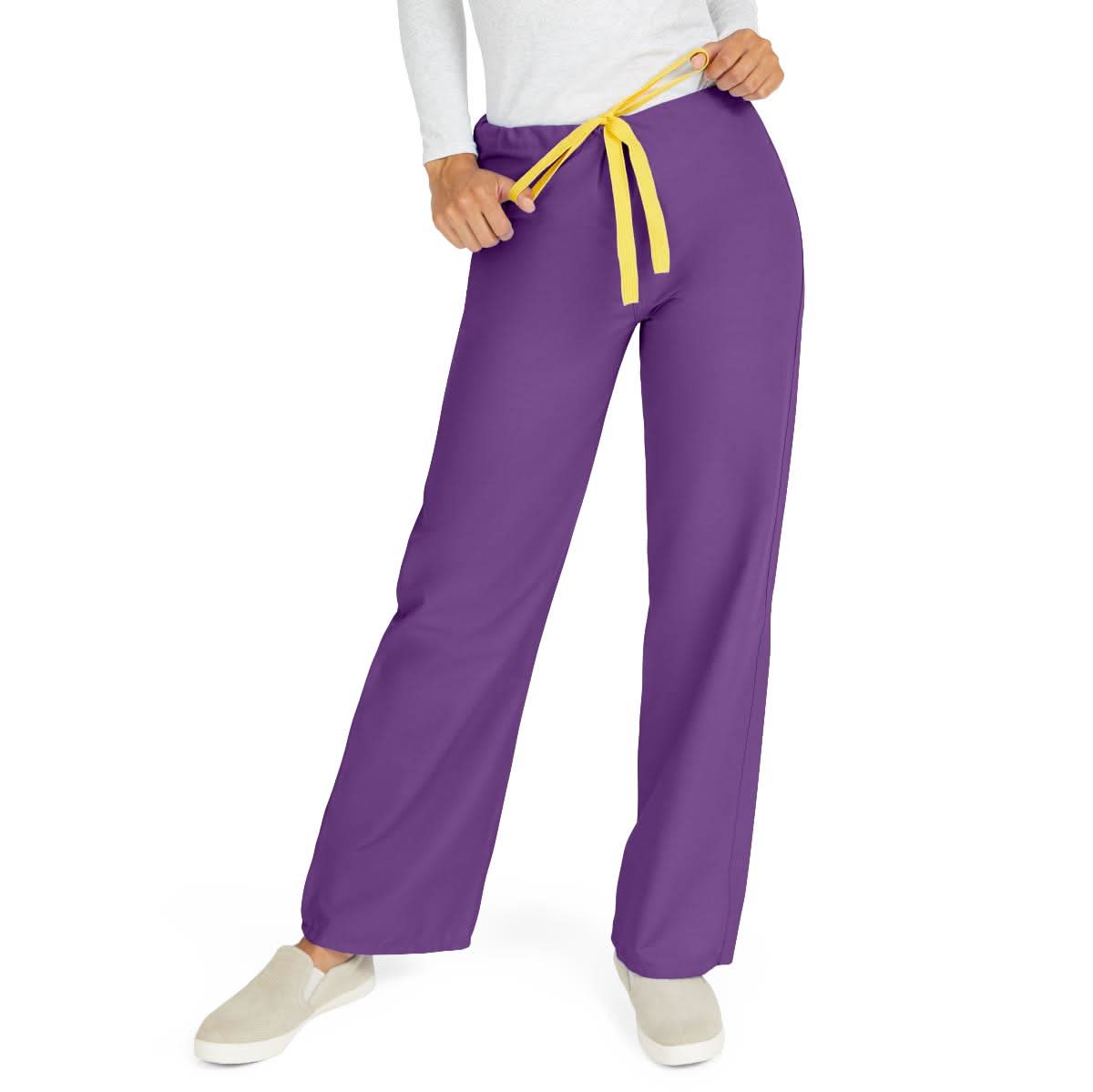 Medline AngelStat Purple Scrub Pants ANGCC