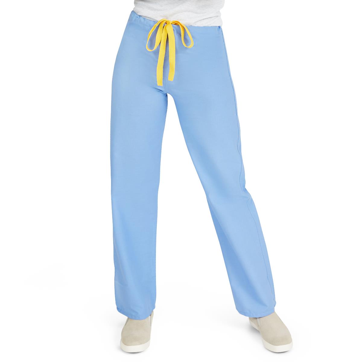 Medline AngelStat Unisex Reversible Scrub Pants - Ceil Blue (Style 600)