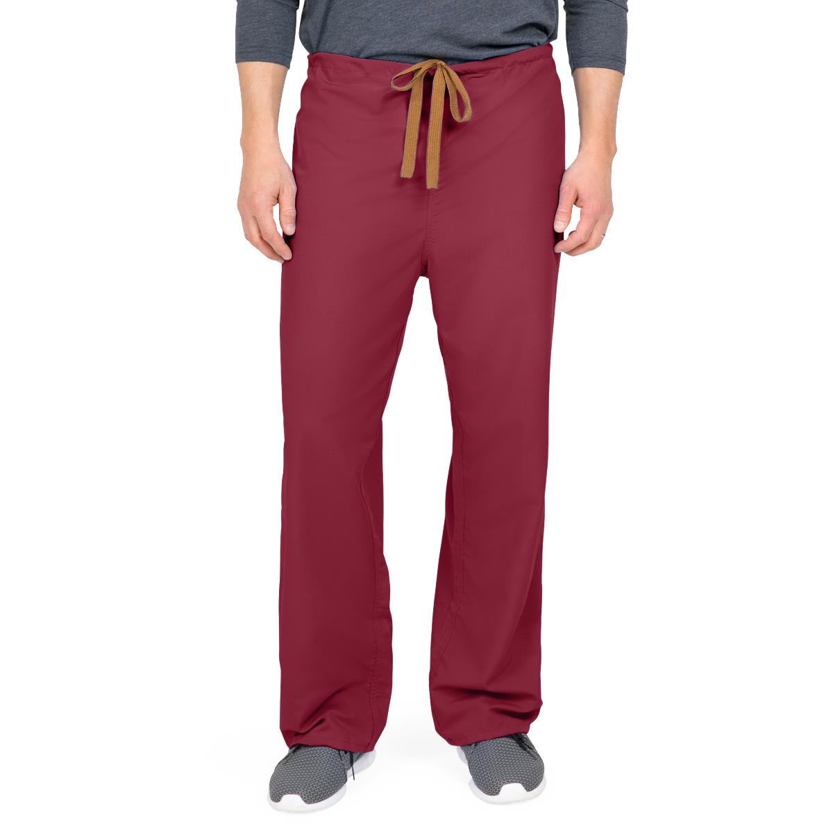Medline PerforMAX Unisex Reversible Scrub Pants with Front Drawstring - Tall