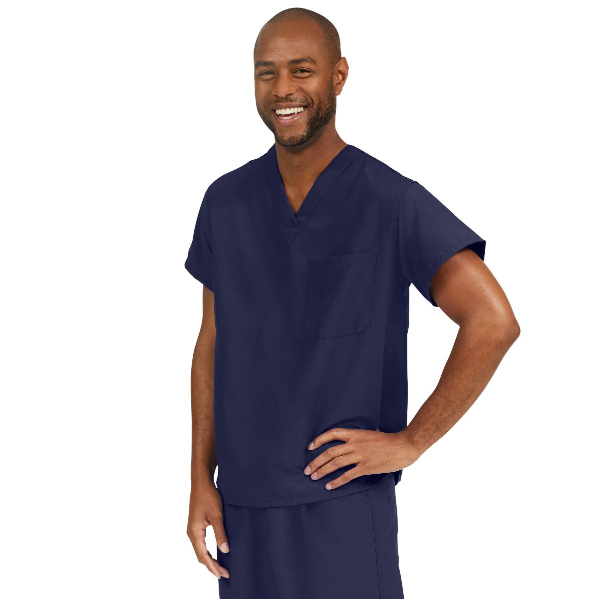 Medline Style 810 PerforMAX Unisex Scrub Tops - Charcoal
