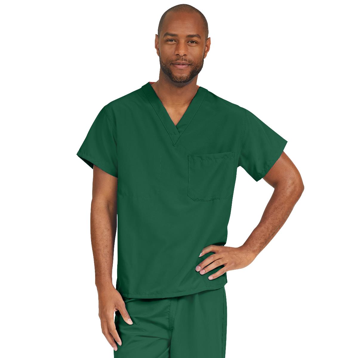 Medline Style 810 PerforMAX Unisex Scrub Tops - Wine