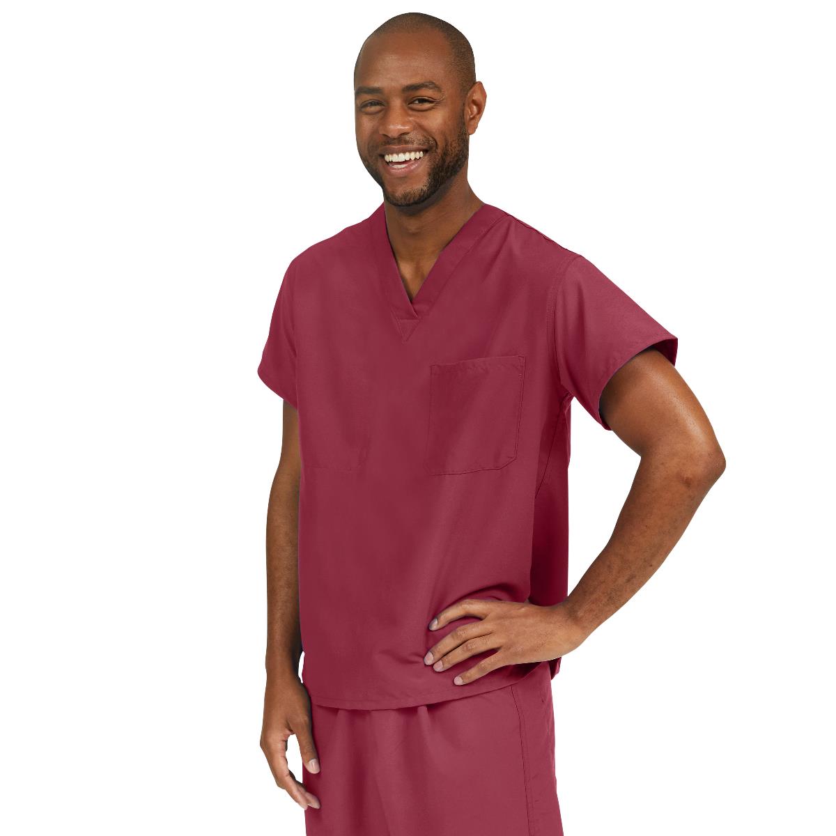 Medline Style 810 PerforMAX Unisex Scrub Tops - Caribbean Blue