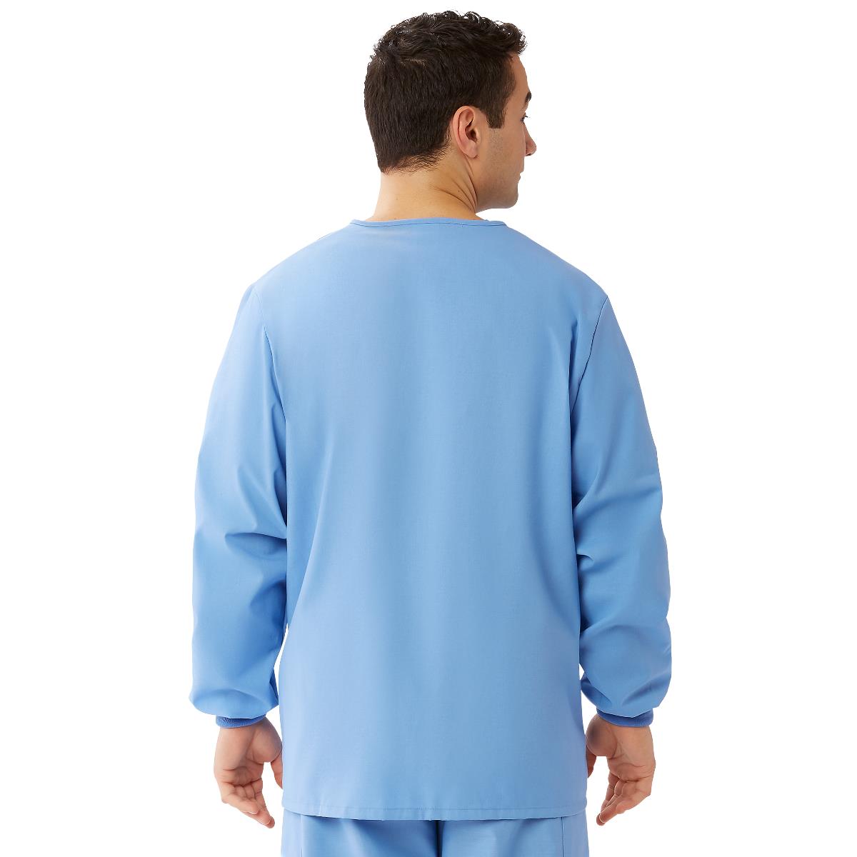 Medline AngelStat Style 849 Unisex Scrub Jackets - Ceil Blue