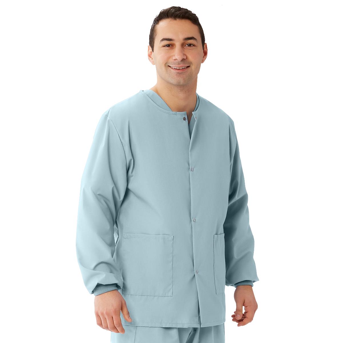 Medline AngelStat Style 849 Unisex Scrub Jackets -Misty