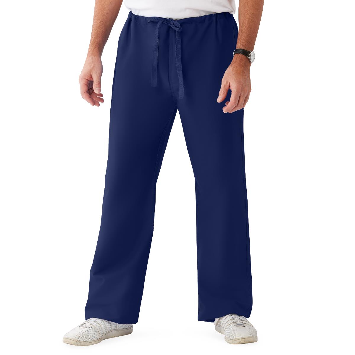 Medline ComfortEase Unisex Reversible Scrub Pants - Blue (Style 900)