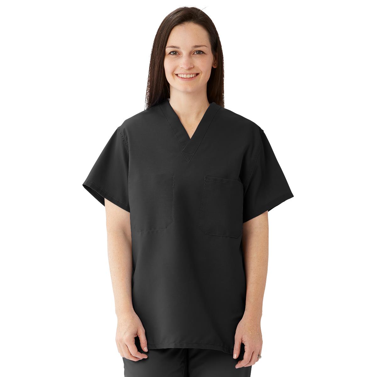 Medline ComfortEase 910 Unisex Reversible Scrub Tops with 1 Pocket