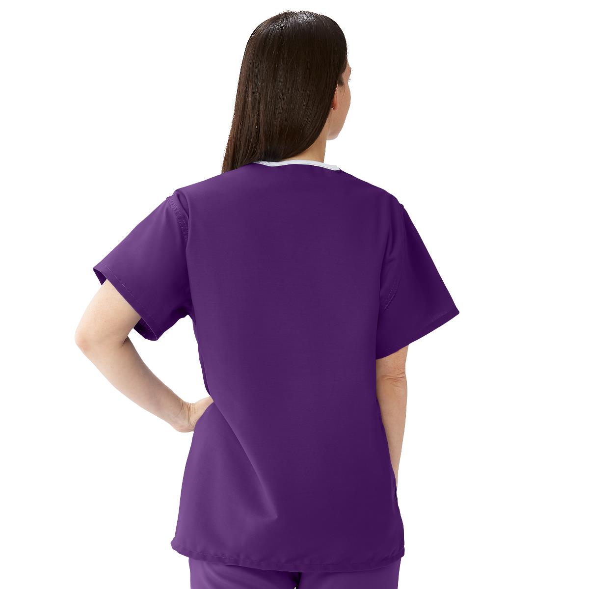 Medline ComfortEase Unisex Reversible 1-Pocket Scrub Tops (Style 910)