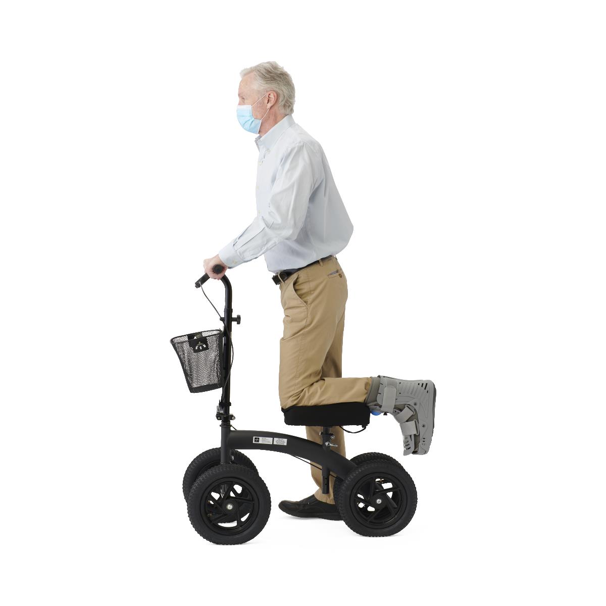 Medline All-Terrain Knee Walkers with Basket and Memory Foam Pad