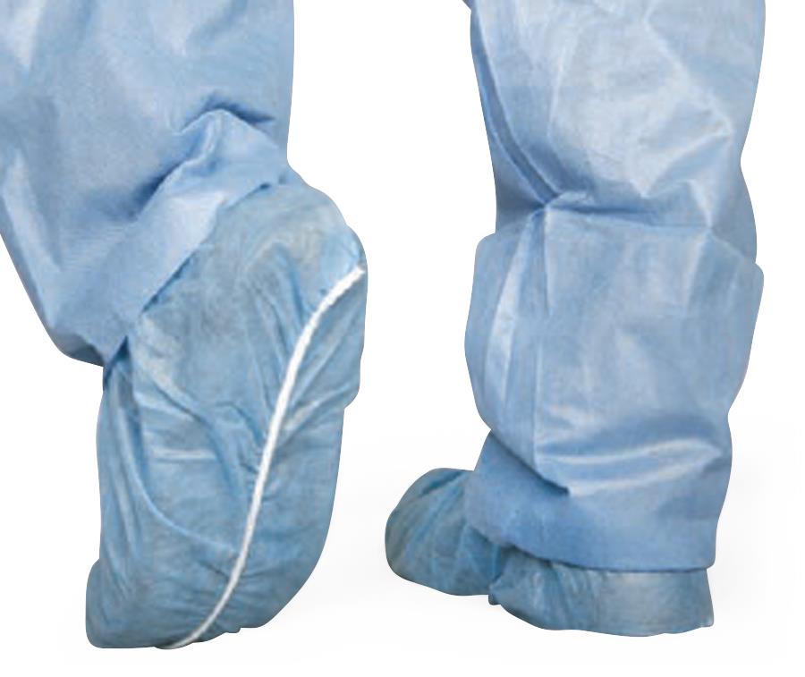Medline Spunbond Polypropylene Smooth Bottom Shoe Covers
