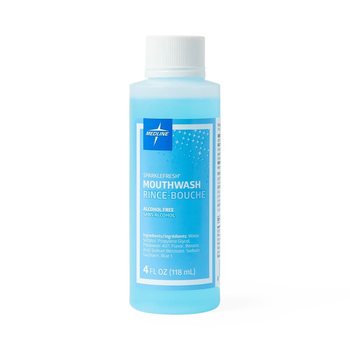 Medline Sparkle Fresh Alcohol Free Mouthwash