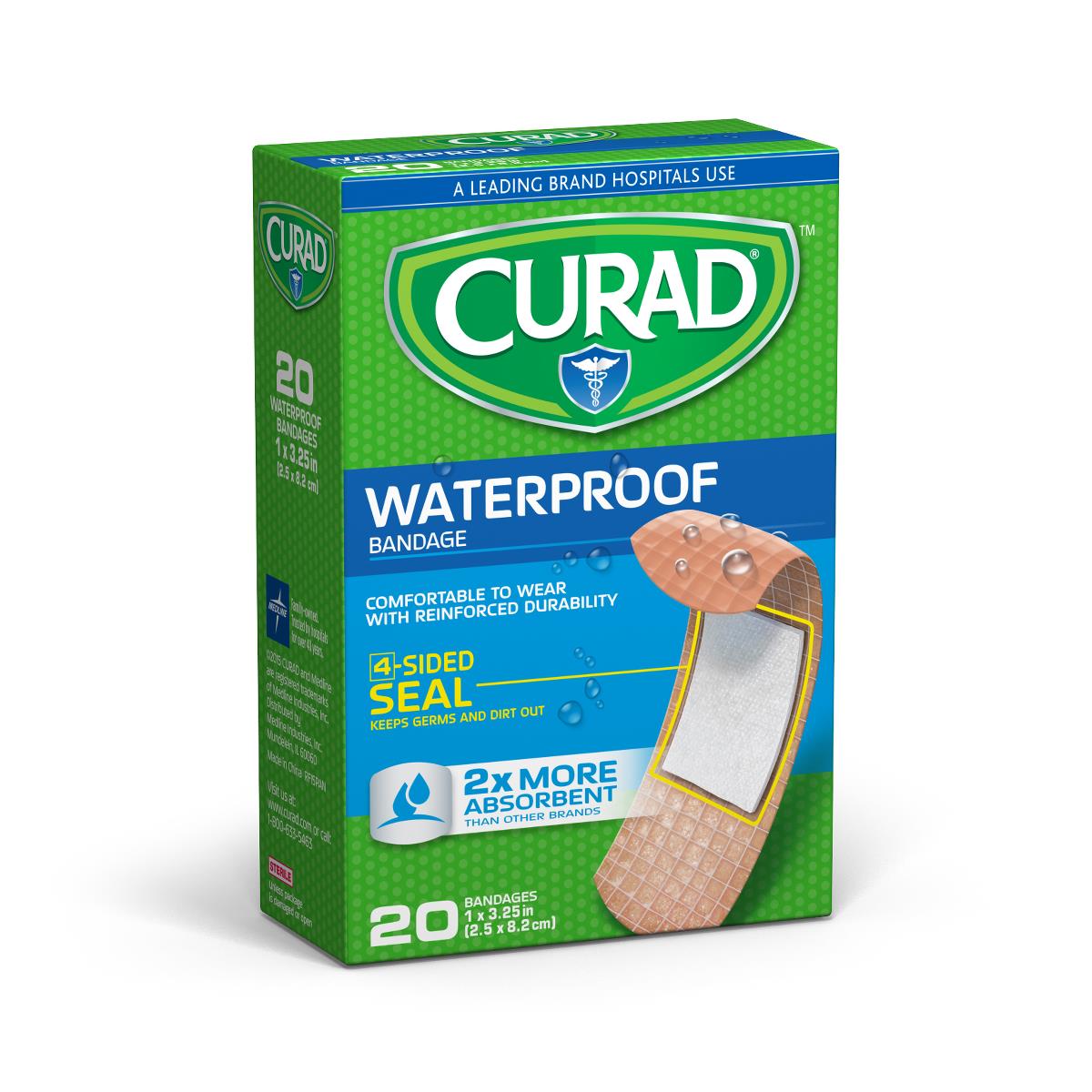 Medline CURAD Extra-Strength Waterproof Bandages