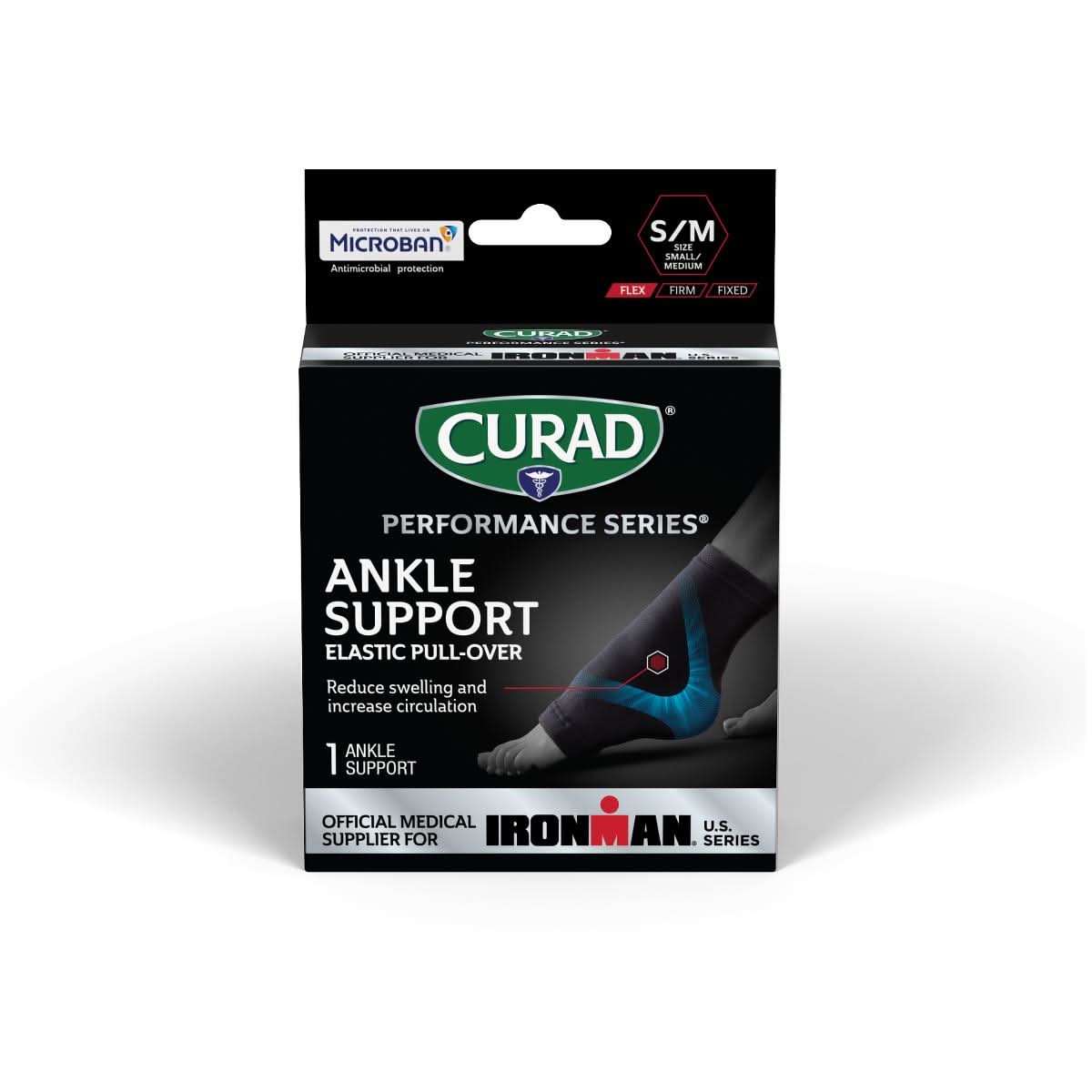 Medline CURAD Performance Series IRONMAN Elastic Ankle Supports
