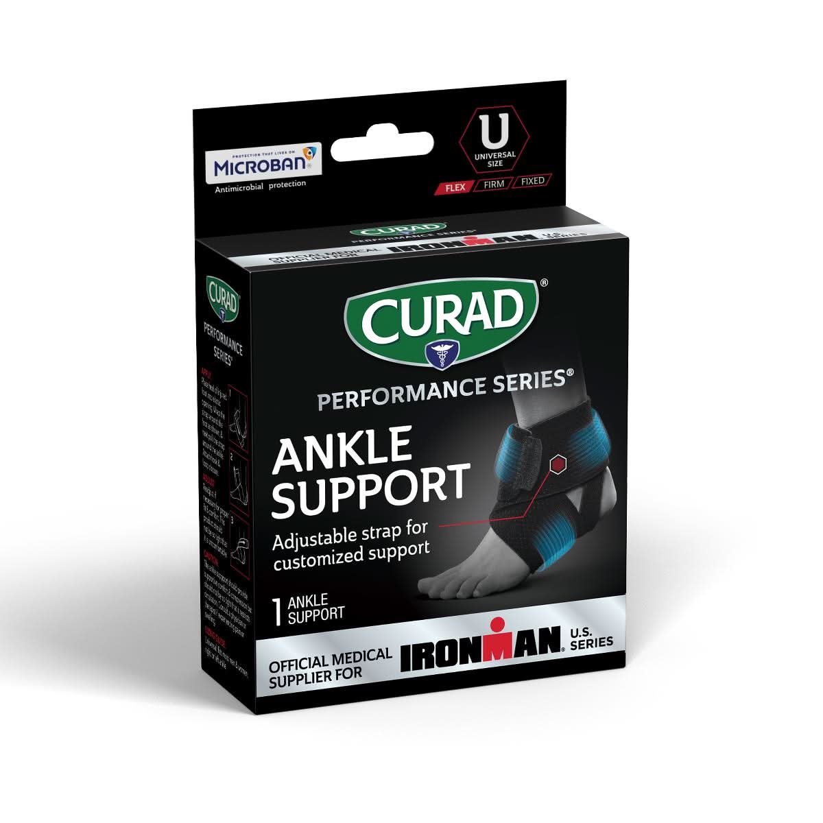 Medline CURAD Performance Series IRONMAN Adjustable Ankle Wraps