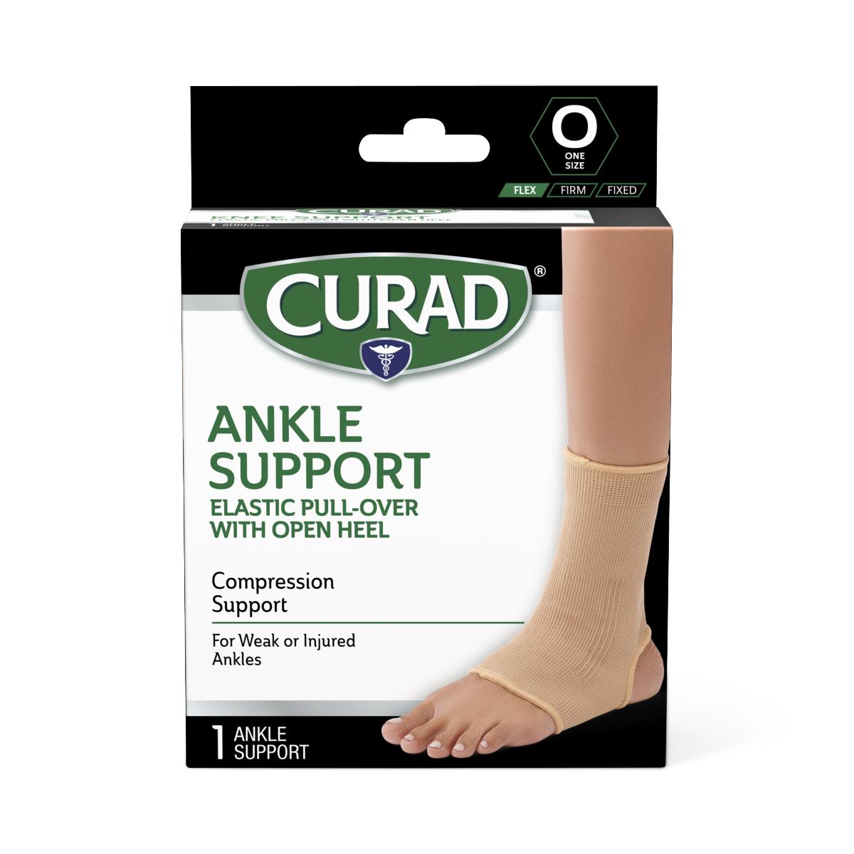 Medline CURAD Elastic Open-Heel Ankle Supports