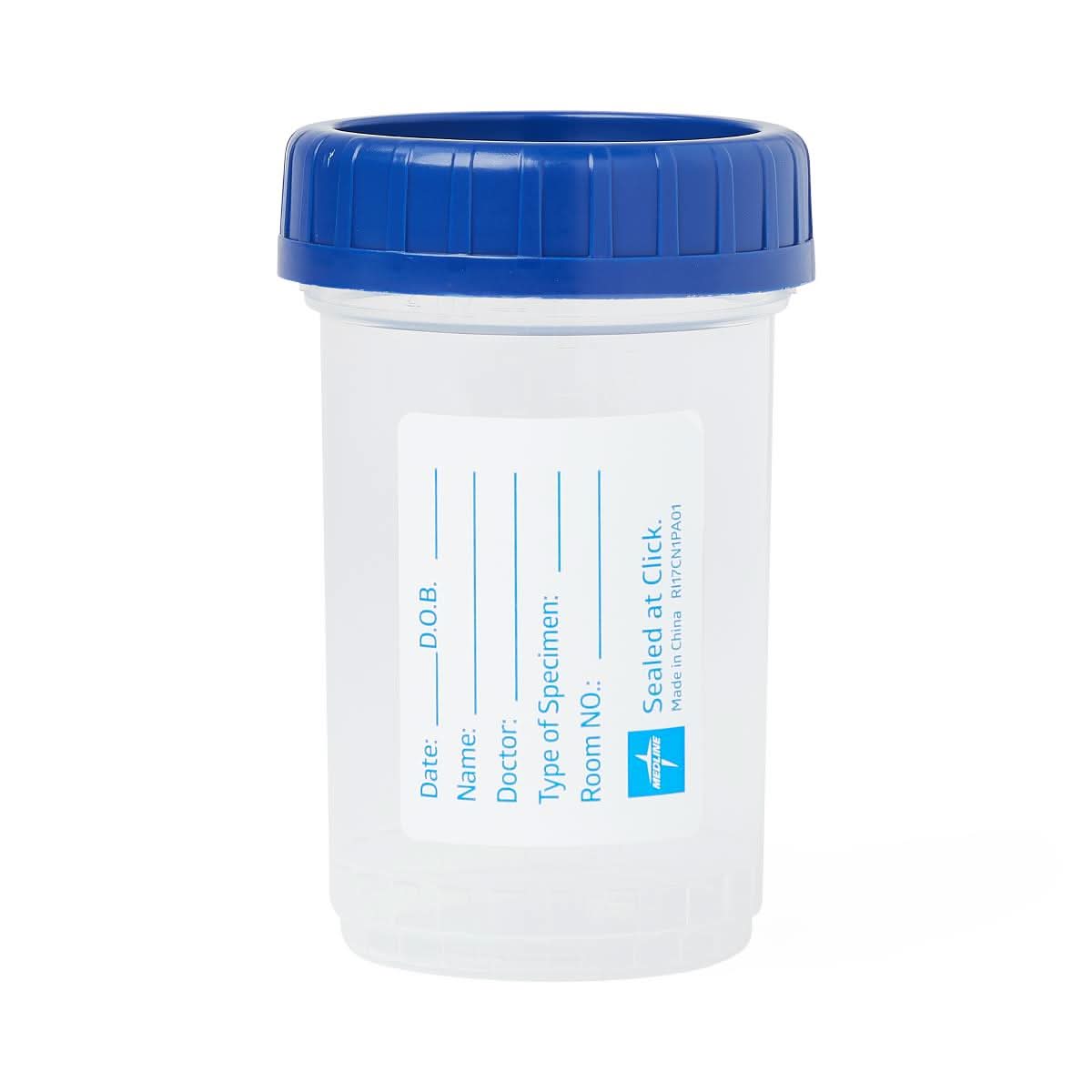 Medline Click N Close Pneumatic Tube Specimen Container