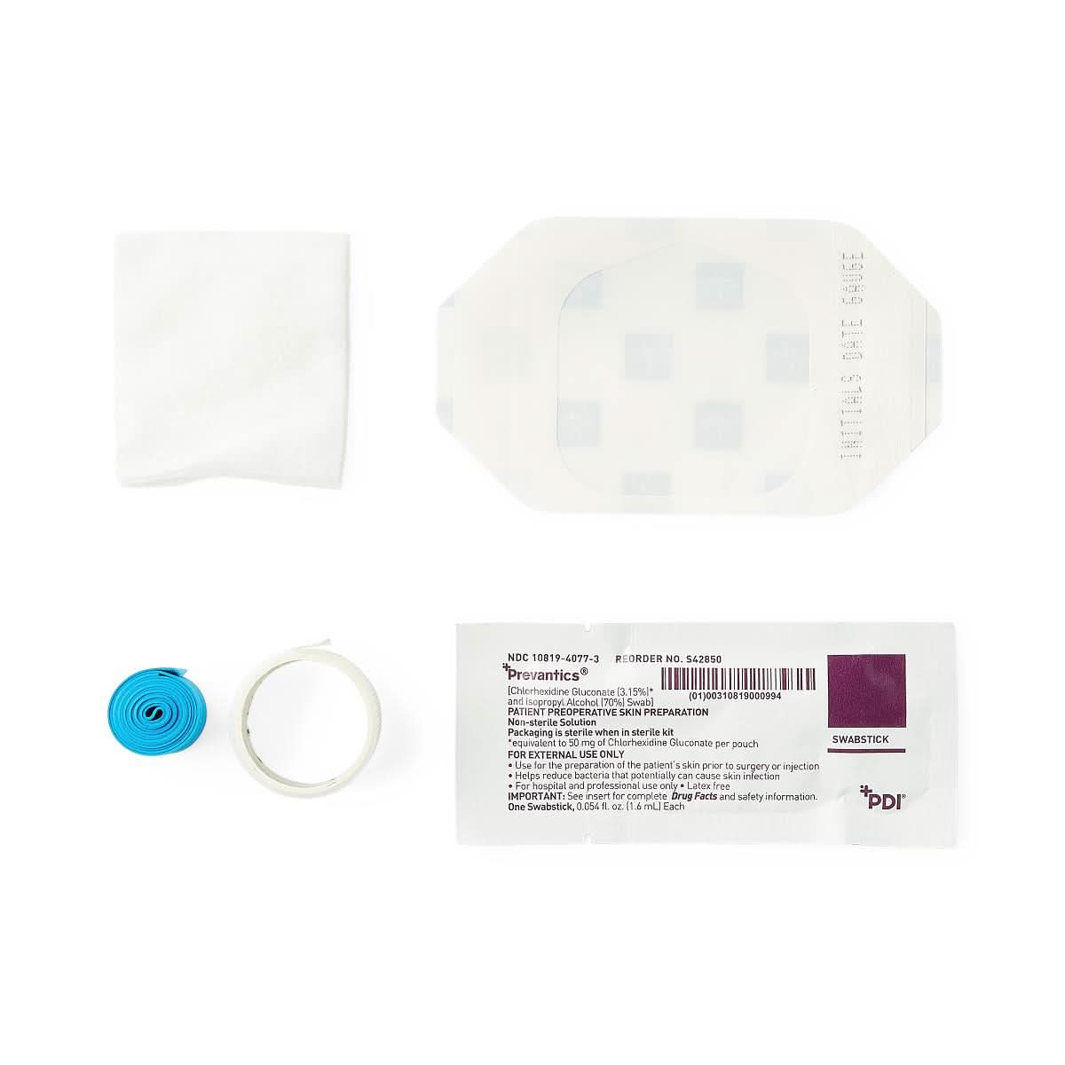 Medline IV Start Kits with Prevantics CHG Prep