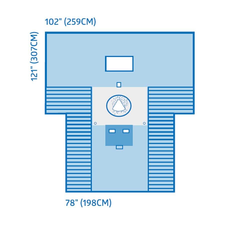 Medline Sterile C-Section Drape with Viewing Window