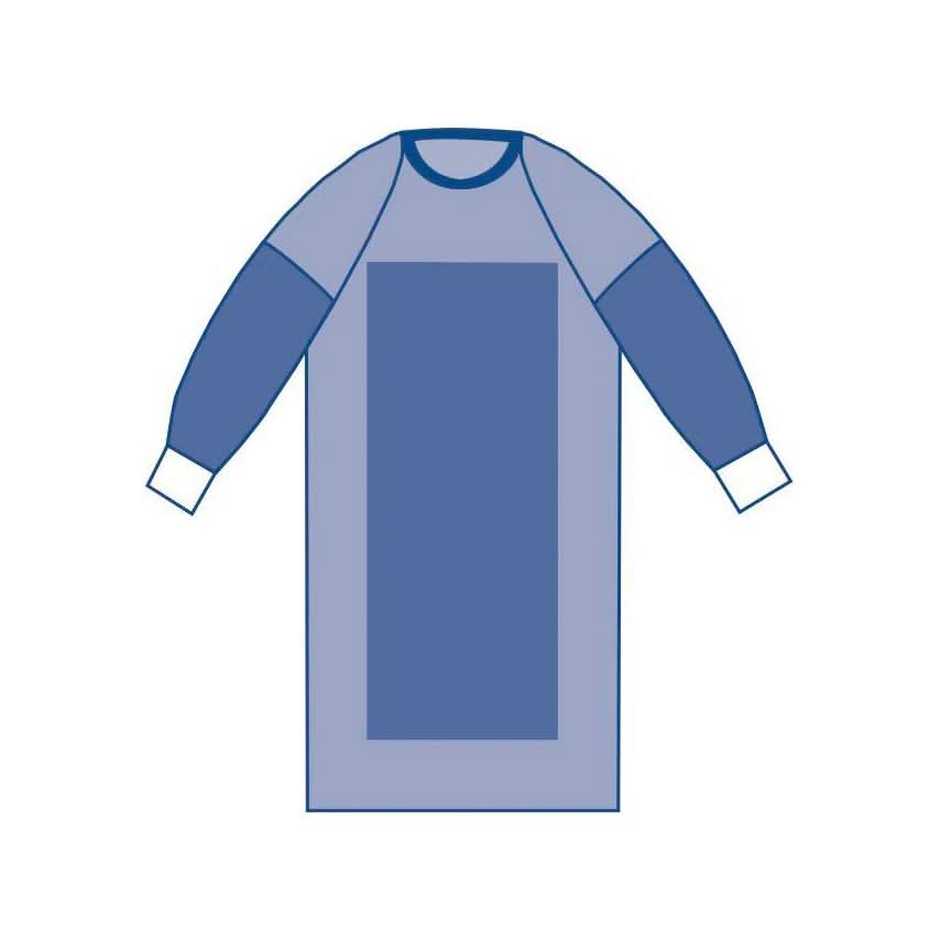 Medline Sirus Sterile Poly-Reinforced Surgical Gowns with Raglan Sleeves