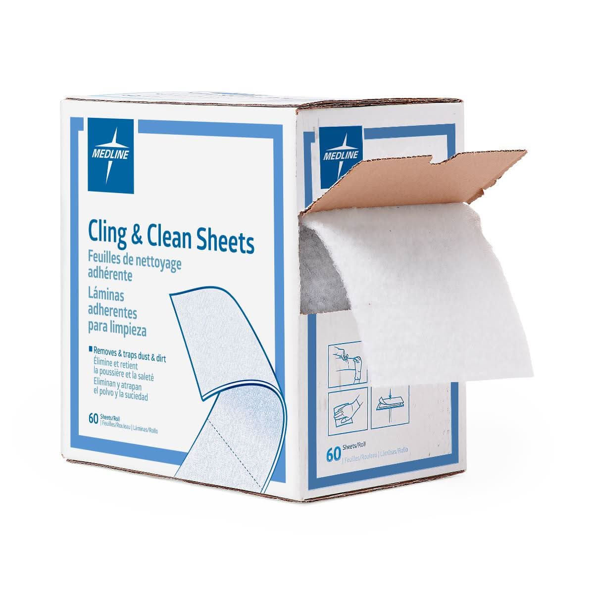Medline Cling and Clean Dust Sheets