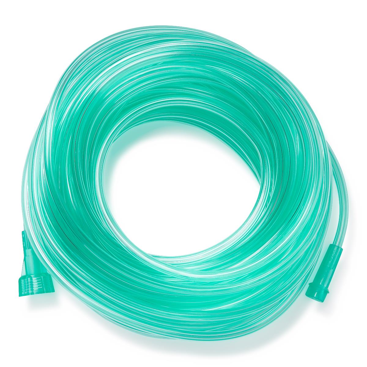 Medline Green Oxygen Tubing w/Univrsal Connector