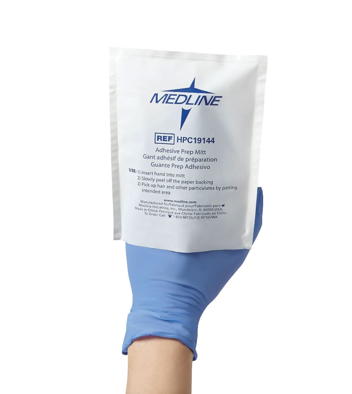 Medline Adhesive Prep Mitts