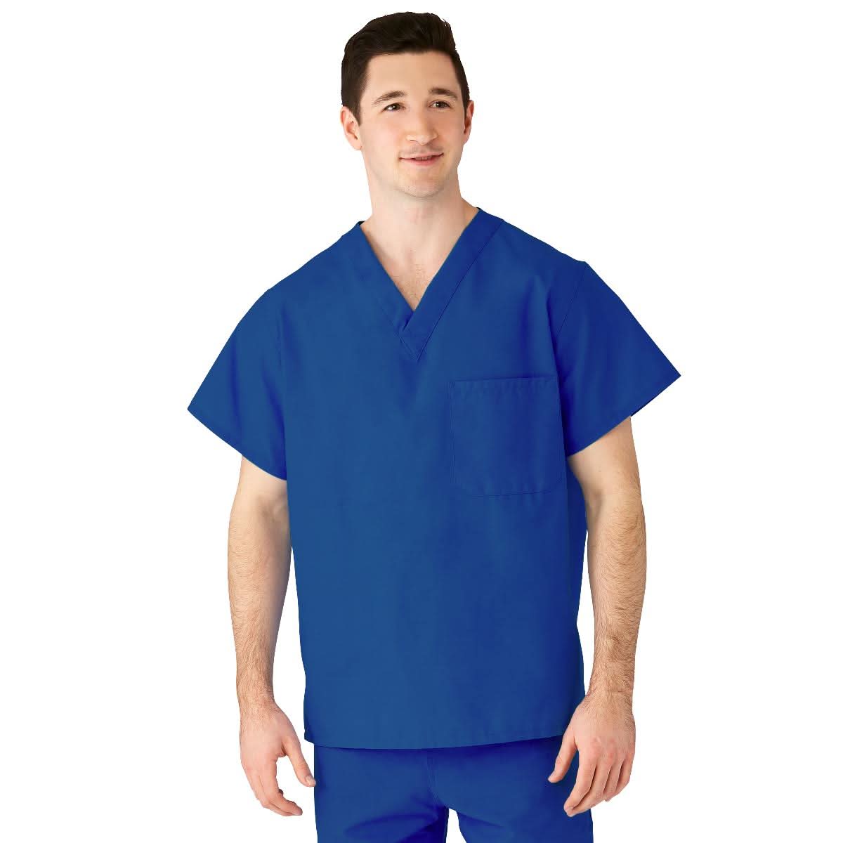 Medline AngelStat Unisex Reversible Scrub Tops with Medline Color Coding (Style 610)