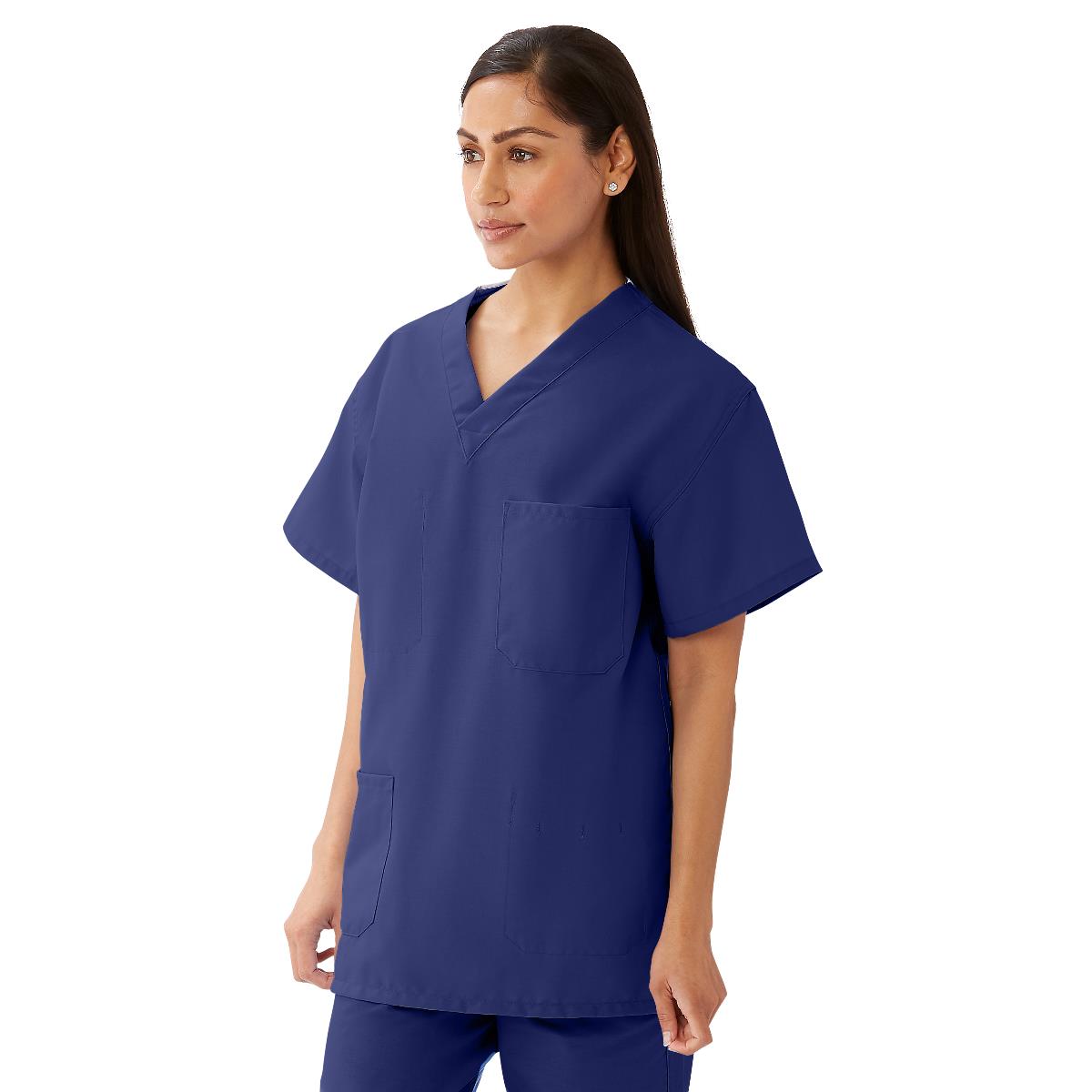 Medline AngelStat Unisex Reversible Scrub Tops with Angelica Color Coding (Style 630)