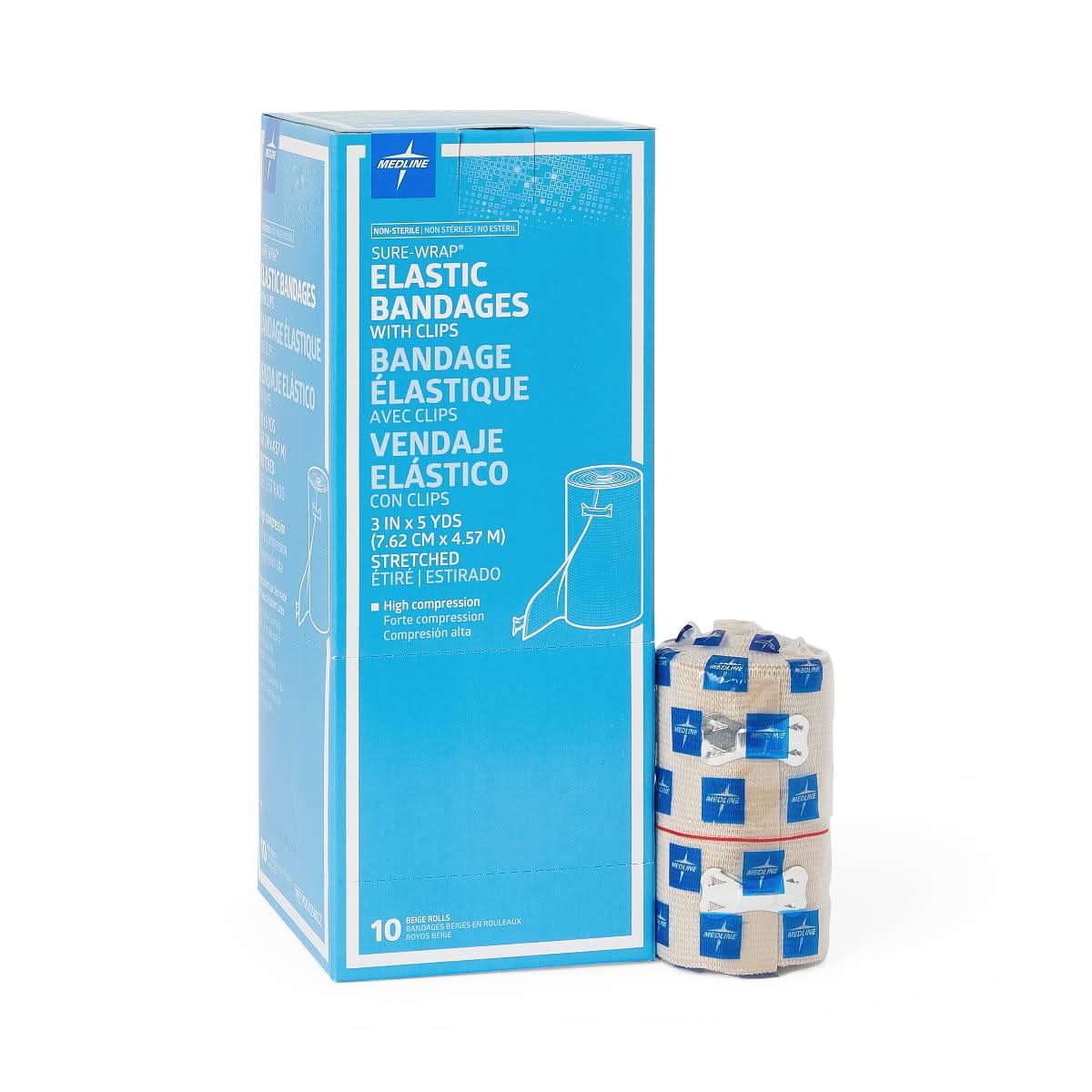 Medline Non-Sterile Sure-Wrap Elastic Bandages