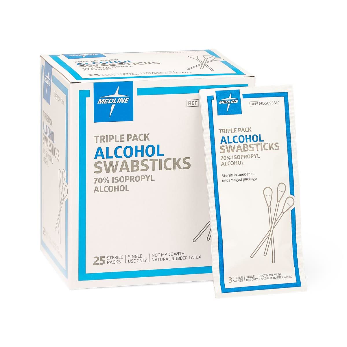 Medline Alcohol Swabsticks