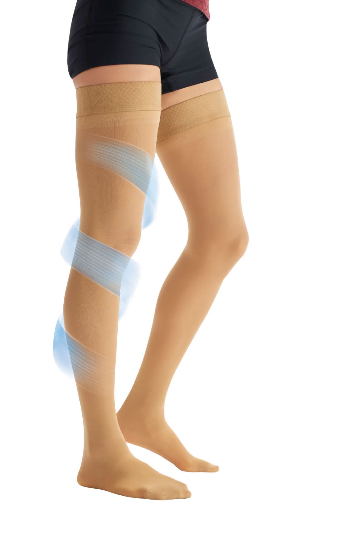 Medline CURAD Thigh-High 15-20 mmHg Compression Hosiery