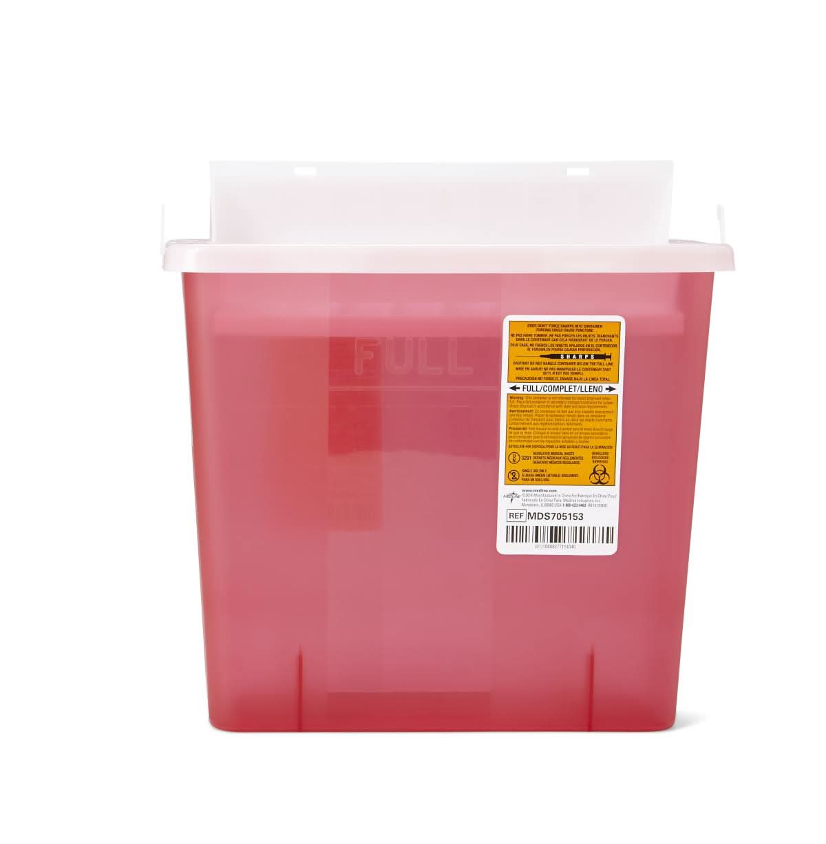 Medline Biohazard Patient Room Sharps Disposal Containers