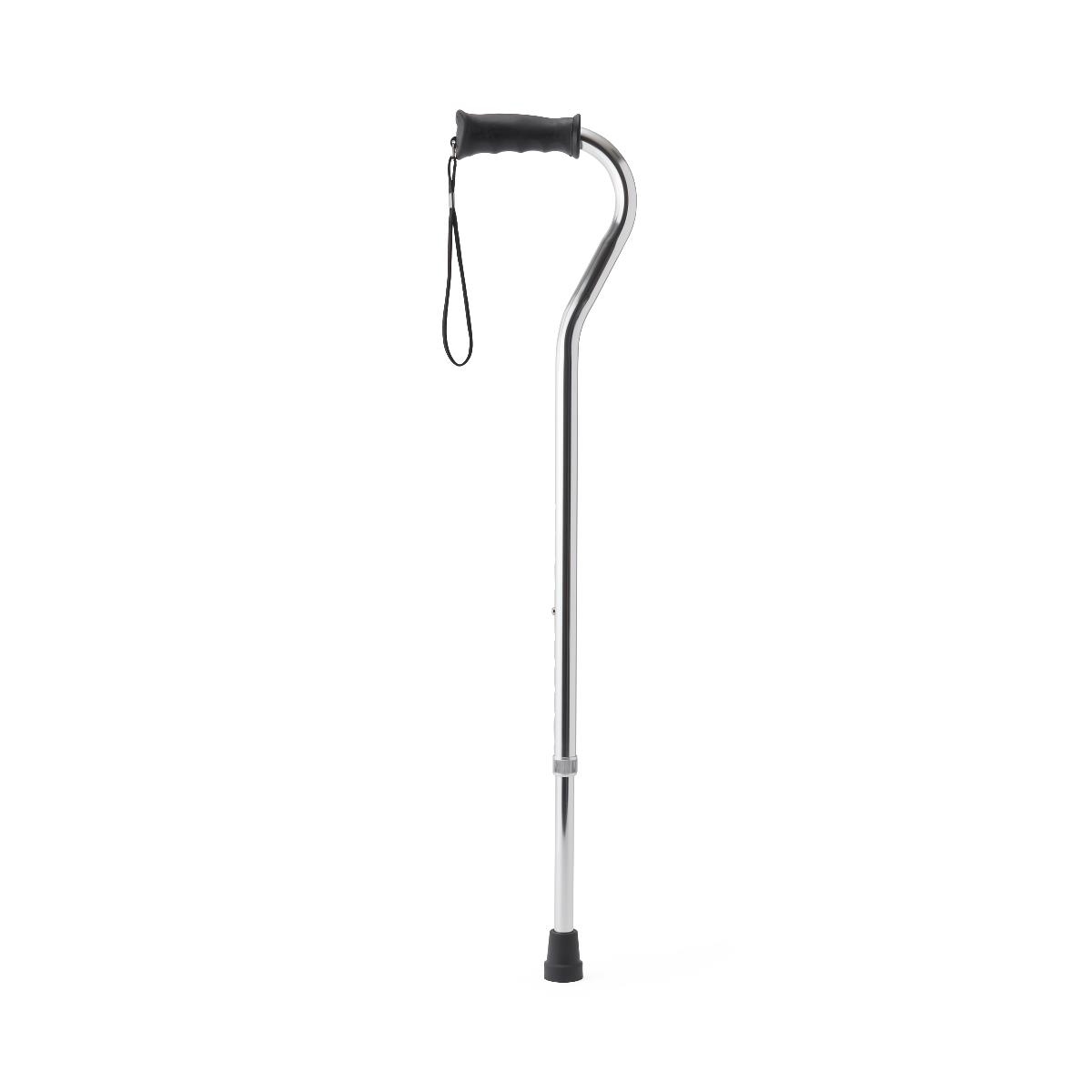 Medline Solid Color Offset Handle Canes with Gel Grip