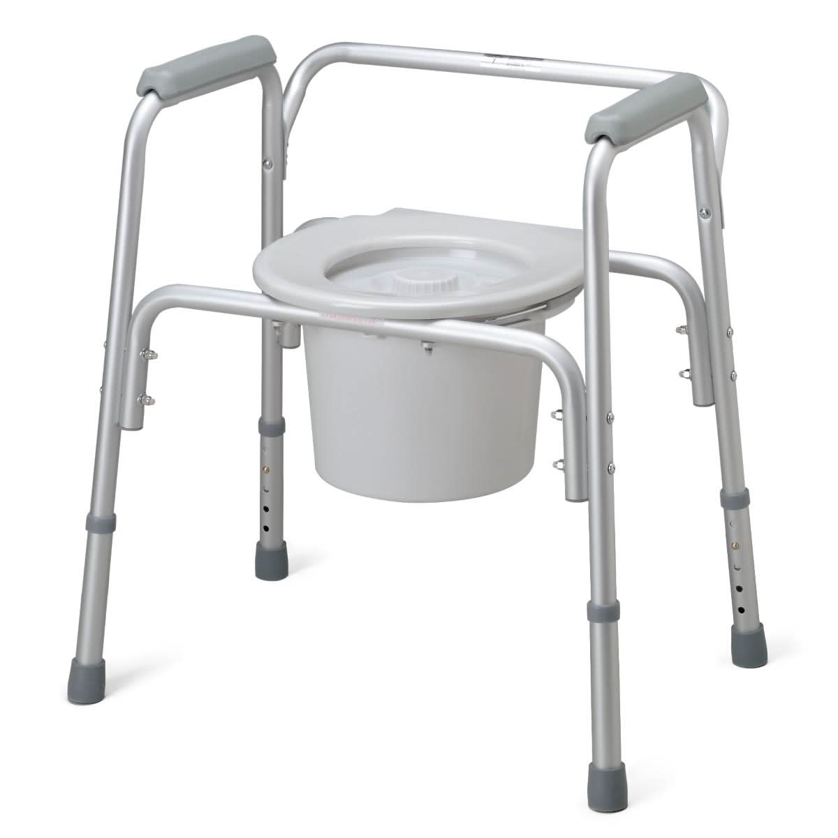 Medline Aluminum Bedside Commode