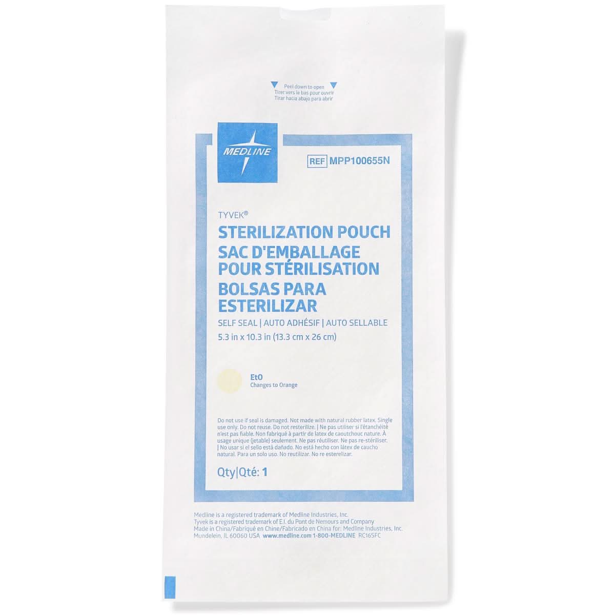 Medline Self Seal Tyvek Sterlization Pouches